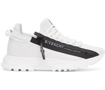 White Spectre Zip Low Sneakers