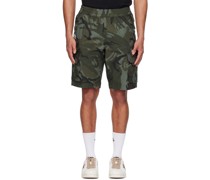 Khaki Camouflage Cargo Shorts