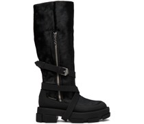 Black Gao Belted Platform Boots
