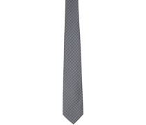 Black & Blue Jacquard Tie