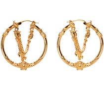 Gold Virtus Hoop Earrings