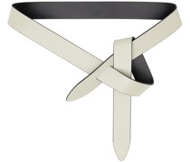 White Lecce Reversible Belt