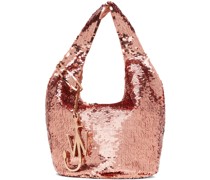 Rose Gold Mini Sequin Shopper Bag