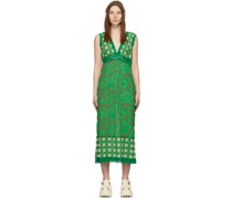 Green Paradisiac Combo Mesh Dress