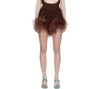 Brown Lumière Plumage Shorts