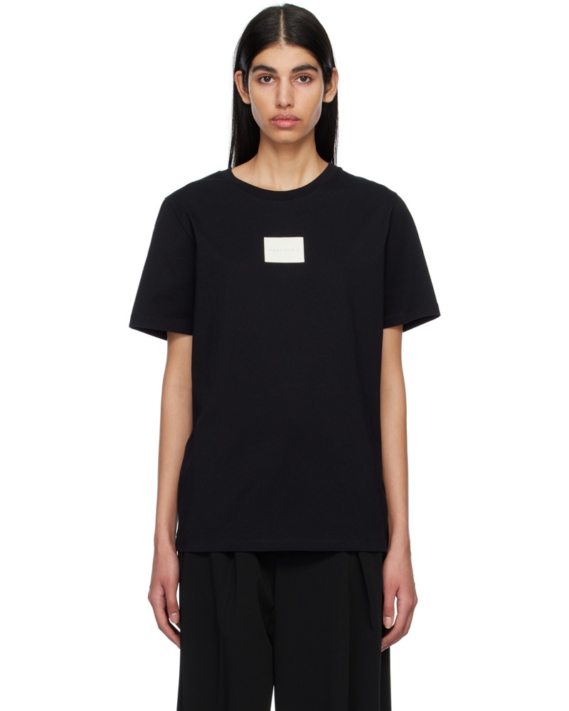Maison Margiela Damen Black Printed T-Shirt