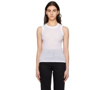 White Crewneck Tank Top