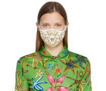 White Barocco Face Mask