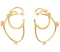 Gold Constellation Hoop Earrings