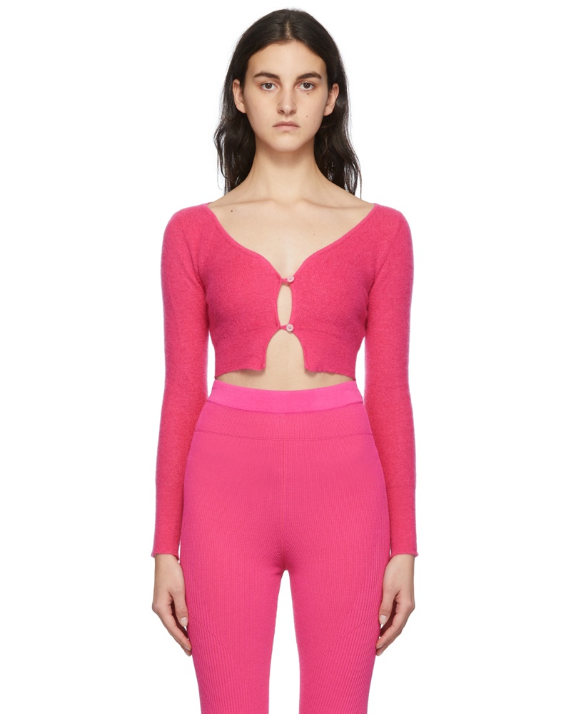 Jacquemus Damen Pink La Montagne 'Le Cardigan Alzou' Cardigan