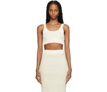 Off-White Scoop Neck Tank Top