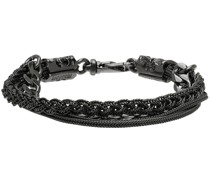 Black Double Braided Chain Bracelet