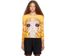 SSENSE Exclusive Yellow Crying Girl Long Sleeve T-Shirt