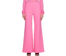 Pink Wide Bootcut Trousers