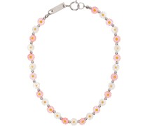 SSENSE Exclusive Pink & White Flower Necklace