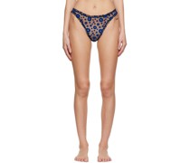 Black Hortensia Ruffled Briefs