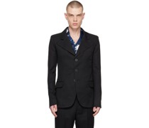 Black Three-Button Blazer