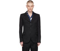 Black Three-Button Blazer