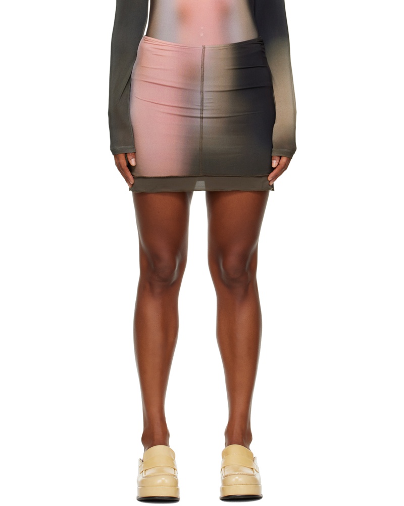 Paloma Wool Damen Taupe Cow Morchis Miniskirt