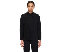 Black Tailored Pleats 1 Blazer