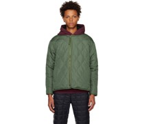 Green Military Reversible Down Jacket