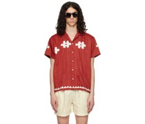 Red Appliqué Shirt