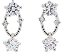 Silver Diamanti Drop Earrings