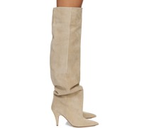 Beige 'The River' Knee High Boots