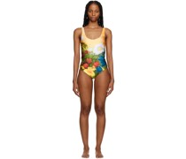 Multicolor Printed One-Piece Swimsuit