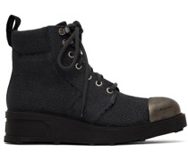Gray Workwear Ankle Boots