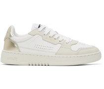 White & Beige Dice Lo Sneakers