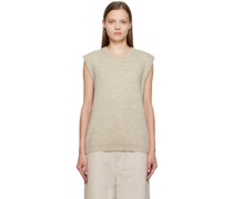 Beige Aspen Sweater Vest