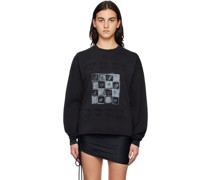 Black Printed Long Sleeve T-Shirt