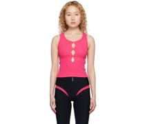 Pink Slash Tank Top