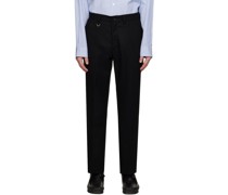 Black Straight Trousers