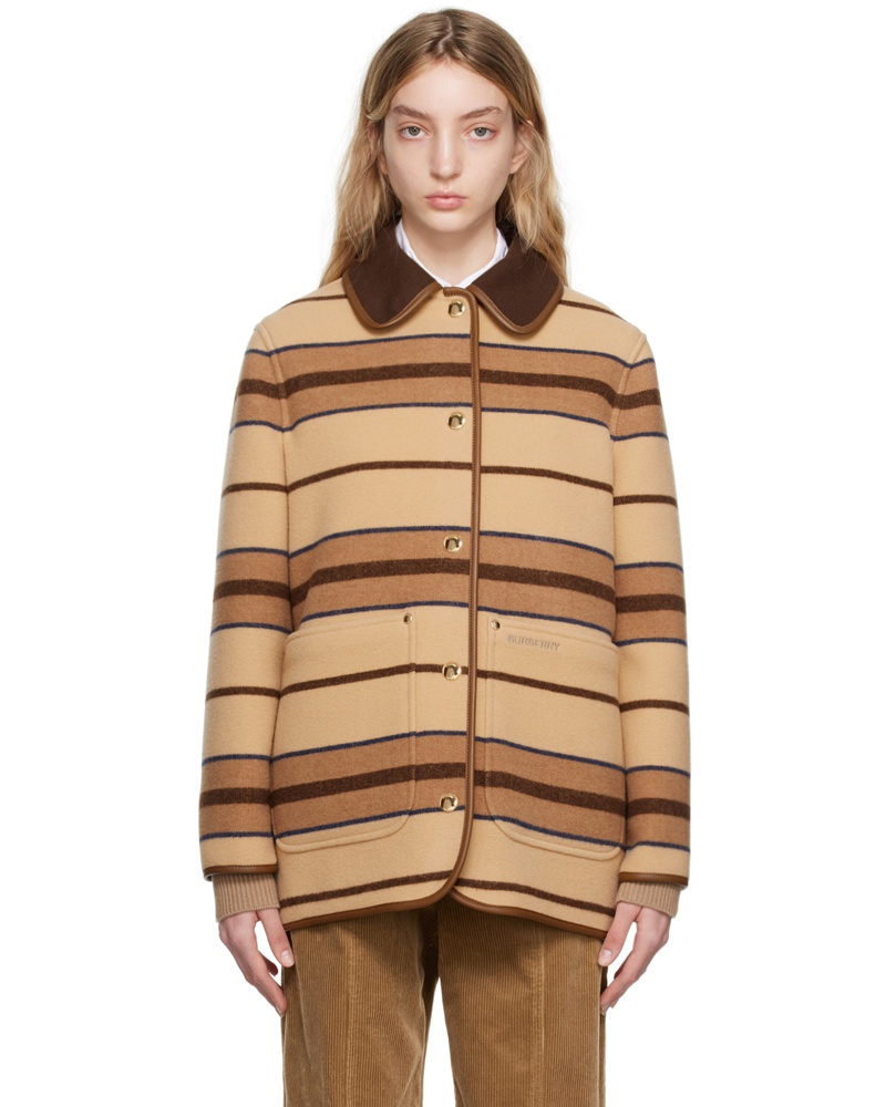 Burberry Damen Tan Striped Jacket