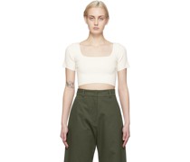 Off-White Rib Knit T-Shirt
