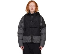 Black Army Multifabrics Down Jacket