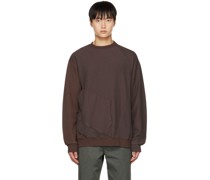 Brown Asymmetric Sweatshirt