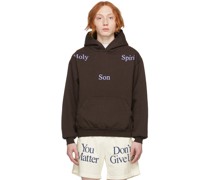 SSENSE Exclusive Brown Holy Trinity Hoodie