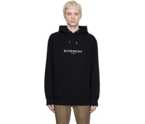Black Cotton Hoodie