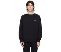 Black Flocked Sweatshirt