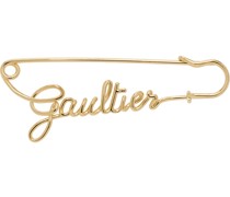 Gold 'The Gaultier Safety Pin' Brooch