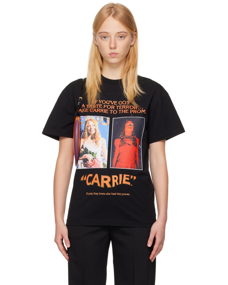 J.W.Anderson Damen Black Carrie Poster T-Shirt