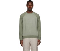 Green Birdseye Baseball Sweater