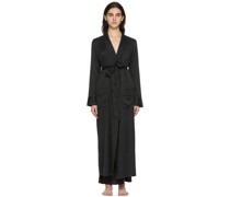 Black Silk Sleep Robe