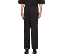 Black Wrap Trousers