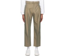 Khaki Belted Trousers