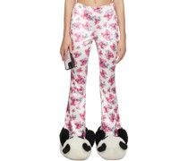 SSENSE Exclusive Pink & White Petra Bell Trousers