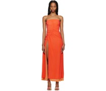 Orange Swizzle Maxi Dress
